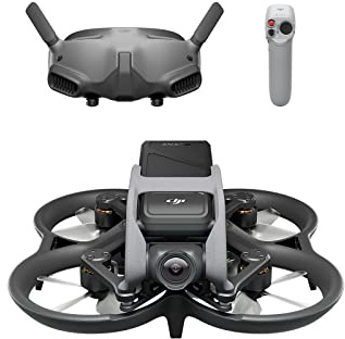 Bundle DJI Avata Pro-View (DJI Goggles 2) - Drone UAV quadricoptère, vue subjective, vidéo stabilisée 4K, FOV 155°, protection d’hélice, transmission HD faible latence, freinage d’urgence, vol stationnaire, noir
