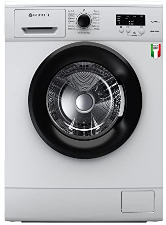 GEDTECH - Lave-Linge GLL81400WHI - 8kg, 1400 Trs/min - Charge Frontale - Classe Énergétique B - Fabriqué en Italie - Couleur Blanc