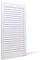 Bortaberg Louvre Door, Pine Wood, Vented Open, Natural or White Color, Slatted Wardrobe Doors, Internal Louvre Cupboard Doors, Various Sizes (White, 606mm (23.9'') x 444mm (17.5''))