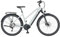 Prophete ENTDECKER 5.0 Damen Trekking E-Bike 28 – AEG 250W Mittelmotor, 220 km Reichweite, 10-Gang, Hydraulische Scheibenbremsen, LED-Beleuchtung, Integrierter Li-Ion Akku, Grau/Schwarz