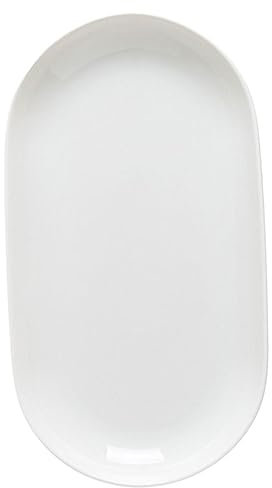 BEBEMOKO Piatto Ceramico Ovalo Per Servire Snack e Antipasti Design Nordic Versatile Per Casa e Ristoranti Piatto Per Bbq e Dessert Per Eventi e Feste