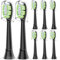 Biswitif Ersatzbürsten Kompatibel mit Philips Sonicare Elektrische Zahnbürste, Bürstenköpfe Zahnbürstenaufsatz für Phillips Sonicare, Aufsätze Passend für täglich präzise Zahnreinigung, 8er (Schwarz)