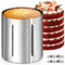 Zyluniy Anello per Torte Regolabile, 6-12 Pollici Stampo per Cottura Professionale, 2 Clip di Fissaggio, Altezza 20 CM, Stampo per Torta Rotondo in Acciaio Inox per Dolci, Pasticceria