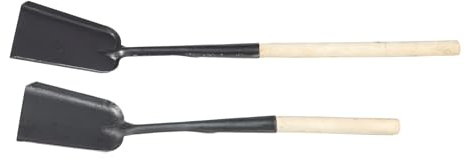 VALICLUD Pala para y 2 Piezas Mango Larga Ligera Multiusos para Limpieza de y Barbacoa Herramienta Robusta