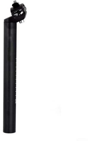 Tija de sillín de bicicleta de montaña de 30,9 mm, 31,6 mm, aleación de aluminio, corta de 300 mm, con sistema de bloqueo seguro para ciclismo MTB de carretera (30,9 x 300 mm, negro)