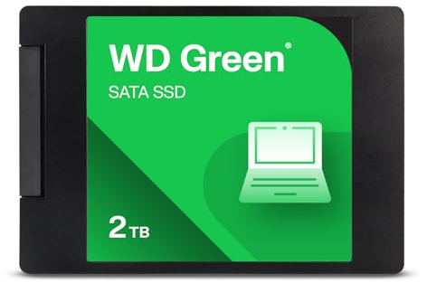 Western Digital WD Green SATA de 2 TB, hasta 545 MB/s, 2,5/7 mm, 3 años de garantía, unidad SSD interna (WDS200T5G0A-00CPT0)