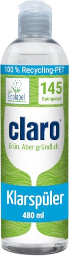 claro Klarspüler - 8er Großpackung mit je 0,48 Liter - gegen Kalk und für mehr Glanz - für Geschirrspüler und Spülmaschine