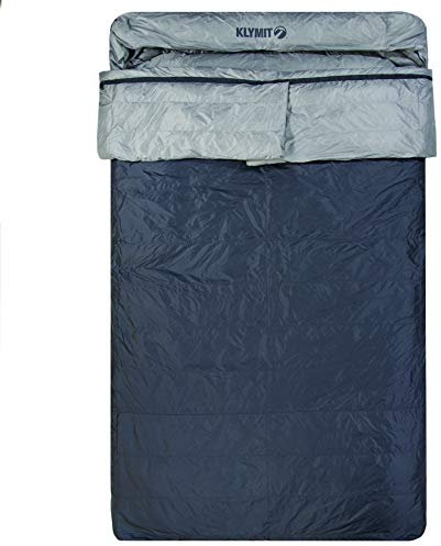 Klymit KSB Double 30°f Dual Fill Two Person Sleeping Bag, for Car Camping and Backpacking Schlafsack, grau, 2