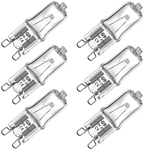 BXXKXMC Halogen-Oven-Lamp/Special Oven / G9-Socket/dimmable / 25 Watt/warmwhite - 2700k / for Over 200 Degrees [Energy Class G]