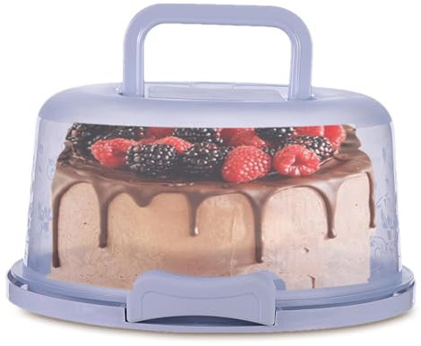 Honhoha Scatola per trasporto sicuro della torta, scatola per trasporto della torta | Scatole per torte per uso alimentare con coperchio trasparente - Portatorte multifunzionale riutilizzabile