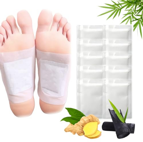 10PCS Cerotti Detox Piedi,Elimina Tossine,Piedi Antistress,Principi Attivi Naturali,Patch Per Il Piede Per Rimuovere Le Tossine Dal Corpo Migliorano La Circolazione,Migliorare Il Sonno