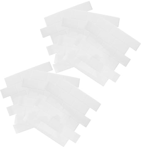Alipis Lot de 6 Stickers Carrelage Mural Autocollants PVC Blanc Crédence Amovible Imitation Pierre Résistante à L’Eau pour Relooking la Cuisine DIY et Protection Plans de Travail