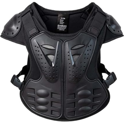 Armure Protection Enfant – Gilet Pare-Pierres VTT, Équipement Sécurité Sport Extérieur, Coque Articulée | Motocross Karting Roller Patinage Protection Thoracique Colonne Vertébrale Sport Motorisé