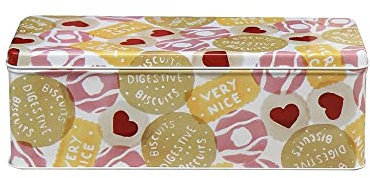 Elite Gift Boxes Emma Bridgewater Biscuits Long deep rectangular tin 240 x 100 x 78 mm