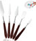 Fousenuk 5 pezzi Acciaio Inox Spatole per Pittura, Spatola per Pittori, Spatola set Pittura Raschietto per Pittura Acrilica, Decorativa, Pittura ad Olio, Acrilico, Piccola, Pittura su Tela