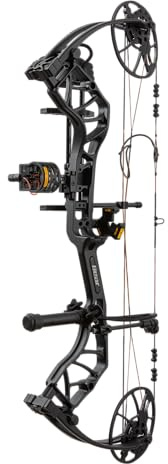 Bear Archery Legit MAXX RTH Compound Bow, Ready-to-Hunt Package, Right Handed Archers, 30 Bow, 6.25 Brace Height, Draw Weight Range 10-70lb, Adjustable Draw Length 14-30, Black