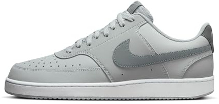 Nike Court Vision Low Schuh (Herren), Calzado Hombre, Lt Smoke Grey Smoke Grey White, 40 EU
