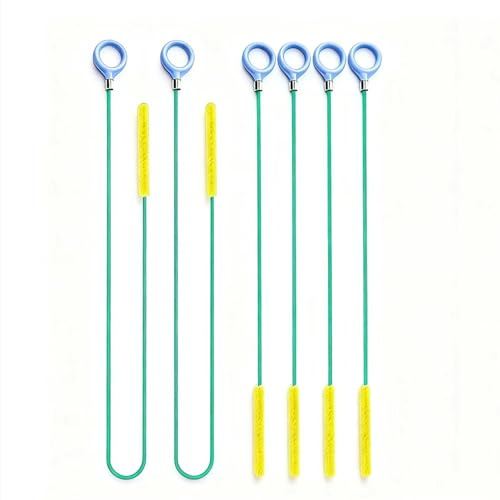 Abflussreiniger Spirale 6 Stücke, Rohrreinigungsspirale 90cm & 130cm, Abflussspirale mit Haarfänger für Dusche, Badewanne, Waschbecken – Drain Snake, Rohrreiniger, Saugglocke, Pömpel, Verstopfung Rein