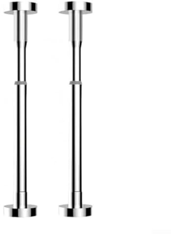 Barre de support télescopique réglable pour évier, meuble, canapé, armoire, étagère, stabilisation et nivellement des meubles, construction en acier inoxydable (argent)