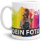 Tasse selbst individuell gestalten/Personalisierbar mit eigenem Foto Bedrucken/Fototasse/Motivtasse/Werbetasse/Firmentasse mit Logo/Weiss - Glanz