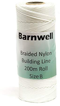 Barnwell Braided Nylon Chalk Brick Building Line Large 200m Roll Size B Thicker