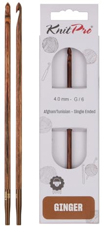KnitPro Ginger Afghan/Tunisian Crochet Hook | 4.00mm