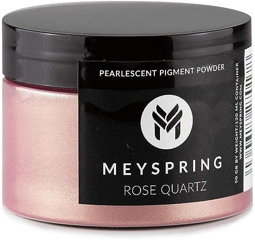 MEYSPRING Rose Quartz Epoxy Resin Color Pigment - 50g - Mica Powder for Epoxy Resin