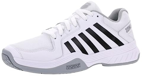 K-Swiss Men's Court Express Pickleball Shoe, White/Highrise/Black, 11 M