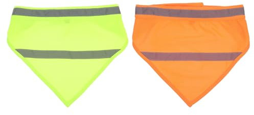 POPETPOP 2 Stück Hundehalstücher – Reflektierendes Hundehalstuch Hunde-Camping-Dreieckshalstuch Gut Sichtbares Hundehalstuch