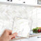 WALPLUS Carrelage Adhesif Mural Cuisine 15x15cm Peler et Coller Carrelage Adhesif Mural Salle de Bain Moderne Marbre Blanc Crédence Adhésive Cuisine Mise à Jour Credence Adhesive Aalle de Bain 24pcs