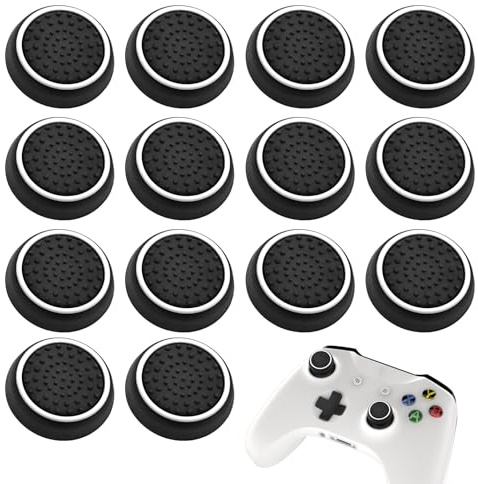 NYVOR 14Piezas Joystick Thumbstick Grip, Tapas Antideslizantes para Mando de Juego, Mejora de Agarre y Protección de Joystick de Silicona Compatible con Xbox One/Xbox 360/PS5/PS4/PS3/Series