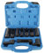 FreeTec 10tlg Lambdasonden Schlüssel Set, 22 mm 27 mm 29 mm Lambdasonden Nuss, 1/2 3/8 Lambdasonden Werkzeug Steckschlüssel Nüsse Set for Demontage Lambdasonde Auto