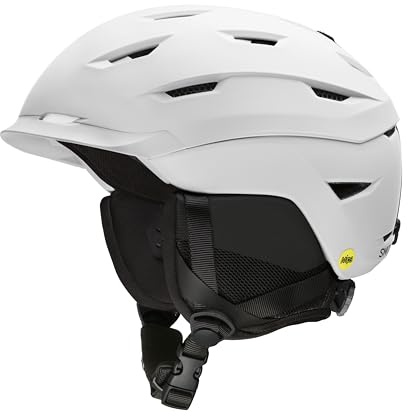 Smith Level Helmet for Men – Adult Snowsports Helmet with MIPS Technology + Zonal Koroyd Coverage – Lightweight Protection for Skiing & Snowboarding – Matte White, Small