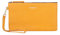 DORIS&JACKY Clutch-Geldbörse aus Leder, klein, mit Riemen, 5-gelb