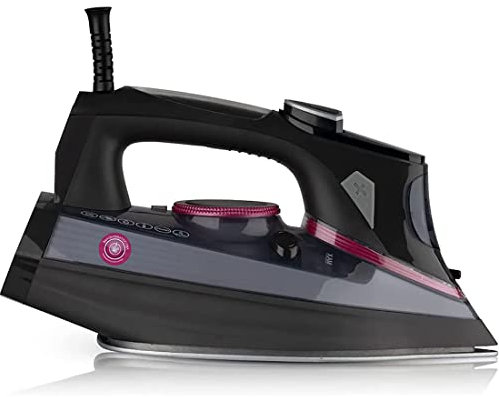 Ferro portatile 2 in 1, ferro da stiro a vapore digitale, piroscafo per indumenti da 2200 W, regolabile, per ridurre le rughe da cotone, lana, seta, delicato e sicuro per capi delicati come seta e piz