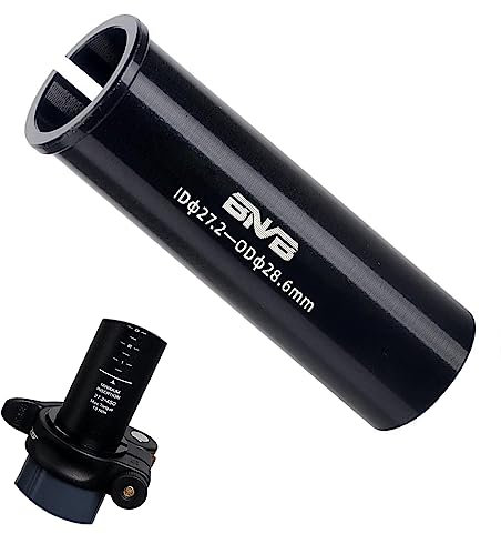 PLATTBK Sattelstützenadapter 100mm Adapter für MTB, BMX & Rennrad aus Aluminiumlegierung in Schwarz für Mountainbike