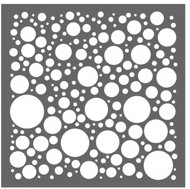 Whimsical Bubbles Pattern Stencil, Bubbles Pattern Stencil, Airbrush Stencil for Bubble Backgrounds, Perfect for DIY Cookies and Cakes