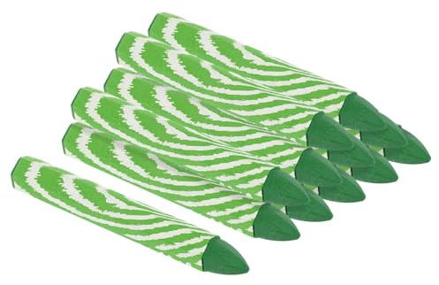 PATIKIL Lumber Marking Crayons, 24 Pack 4x0.55 Hex Wax Tire Marker Drawing Crayons for Wood, Glass, Ceramics, Cartons, Cloth, Stone, Green