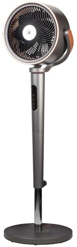 Ardes LUMIA Circolatore d’Aria 50W da Pavimento con Oscillazione Automatica 3D, 12 Velocità, Timer 12 h, mando, Schermo Touch, Luce LED Ambientale, 7 Pale