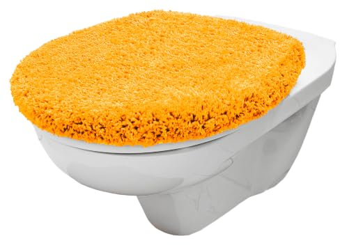 Brandsseller toalettlocksöverdrag 38 x 48 cm utsnitt av mjukt mikrofibertyg toalettsitsskydd för optimal komfort och stil-orange