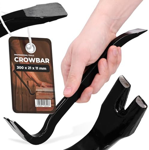 Palanca 30cm Barra de Montaje Garra de Clavo Palanca-De-Montaje Pie-De-Cabra Ranuras-Para-Clavos Práctico Herramienta-Multifuncional Trabajos de Demolición