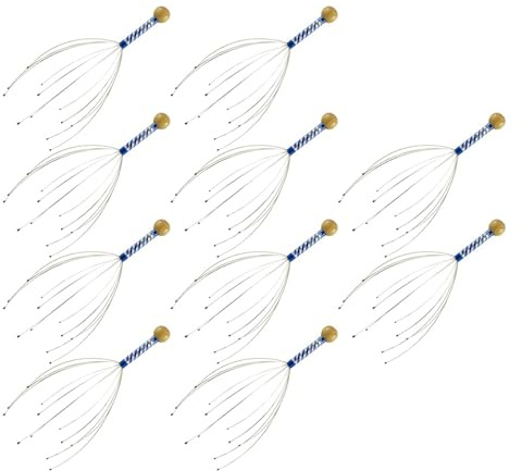 NJTHNTJR 10X Head Massage Spider Head Masseur for Relaxation Therapy and Stress Relief