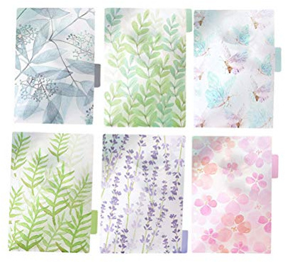 Toyvian Divisori A5 6 Anelli Per Quaderni Trasparenti Colorati Pagina Indice Per Raccoglitori Notebook Accessori Cancelleria Scuola Ufficio 8.3X6.1 Pollici