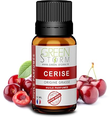 Huile PARFUMÉE Cerise 10 ML, Huile Essentielle - Diffusion, Cosmétique, Massage, Bain aromatique - DIY Bougie, Savon, Crème, Huile, Lotion - Peau Cheveux Green-Storm