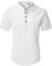 siliteelon White Linen Shirts Mens Shirts Short Sleeve Henley Grandad Shirt for Men Regular Fit Casual Summer Shirt Holiday Trip Tops