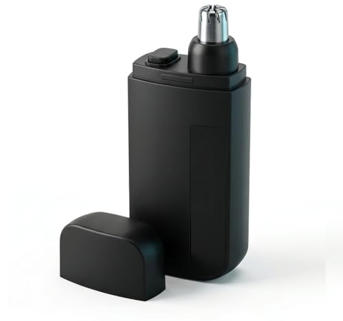 Rasoir Nez Homme Électrique Double Lame 9000 tr/min, Tondeuse Nez et Oreilles Rechargeable USB-C, Coupe Poils Nez Précis et Indolore, Étanche IPX7, Épilateur Compact Portable pour Homme et Femme