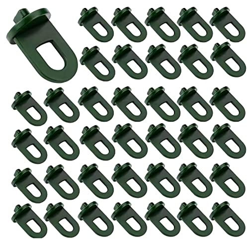 Bailinks 50 Pcs Greenhouse Hook Plastic, Accessoires de Serre Accessoires de Serre pour Panier Suspendu Pot Jardin extérieur Plantes suspendues Filet d’Isolation Plastique ombrage
