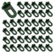 Bailinks 50 Pcs Greenhouse Hook Plastic, Accessoires de Serre Accessoires de Serre pour Panier Suspendu Pot Jardin extérieur Plantes suspendues Filet d’Isolation Plastique ombrage