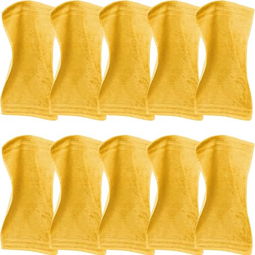 Erwin Müller Gästetuch Heidelberg 10er- Pack, 100% Baumwolle gelb Größe 30x50 cm - weiche Qualität, saugstark und strapazierfähig - praktisch durch Schlaufe
