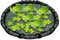 Genérico Barrière flottante pour | Île de flore flottante - Pot flottant de 45 cm avec maille pour étang, jardin et décoration de maison